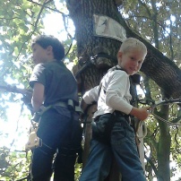 la sortie "sequoia vertico" - Mehdi et Alois dans les arbres